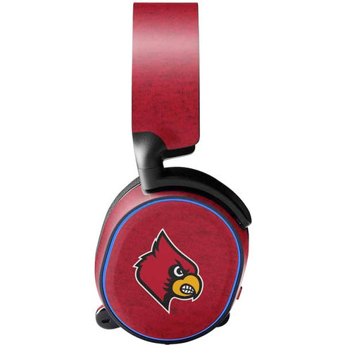 University of Louisville Red Background SteelSeries Arctis 3 Skin